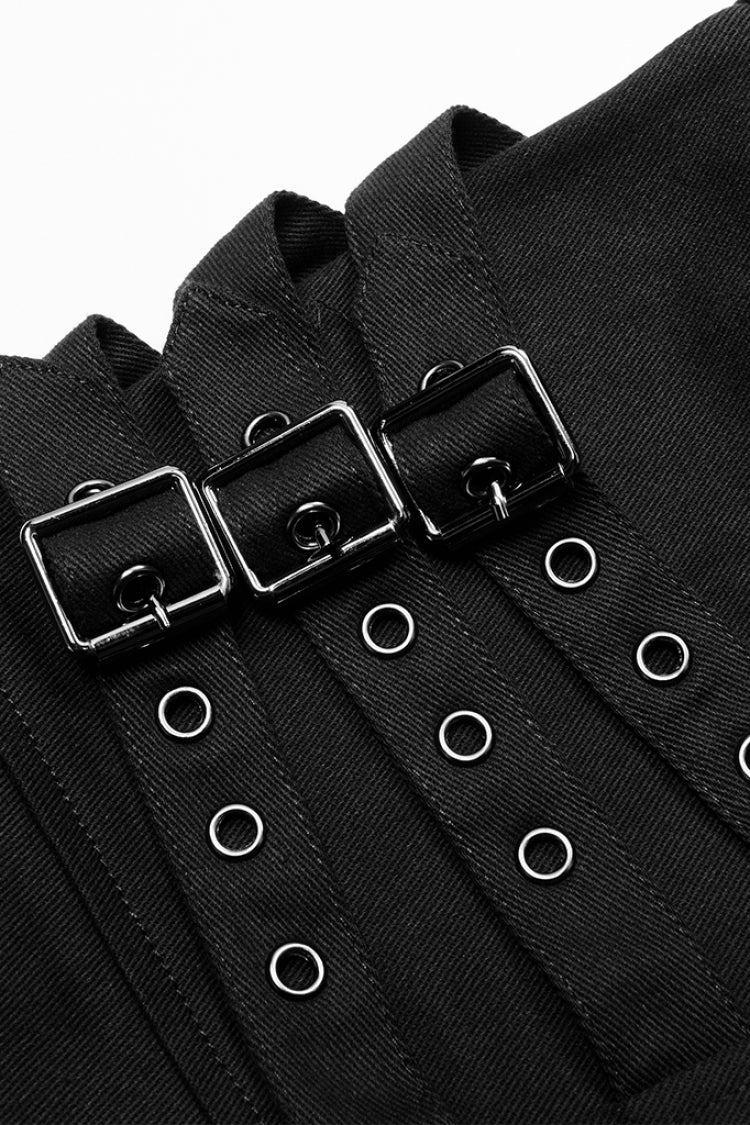 Multi Pockets Buckles Detachable Men's Steampunk Pants 2 Colors