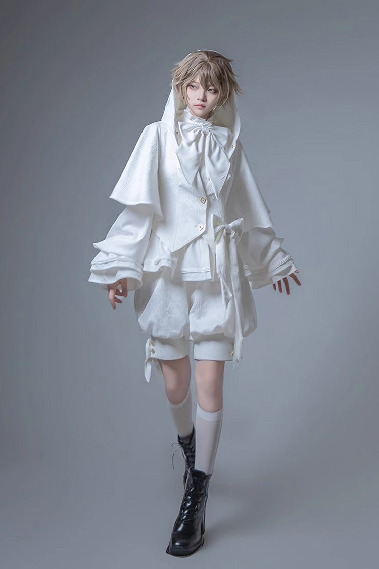 白ウサギ狩りホワイトムーンライトエディションヴィンテージ王子ファッションロリータコート