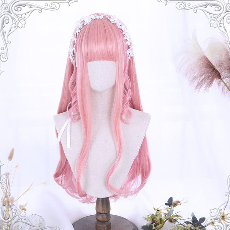 Pink Roman Curly Ears And Long Sweet Lolita Wigs