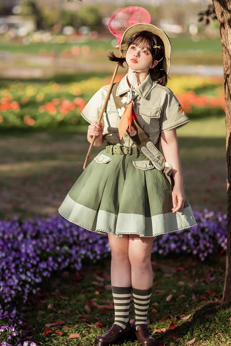 Green Bunny's Spring Journey Ouji Lolita-Rock