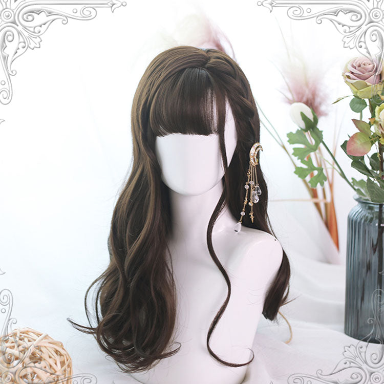 Brown Air Bangs Camilla Long Classic Lolita Wigs