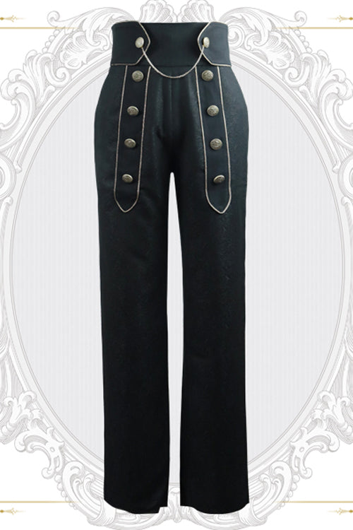 Black Vintage Immortal Paperless Covenant Ouji Lolita Pants