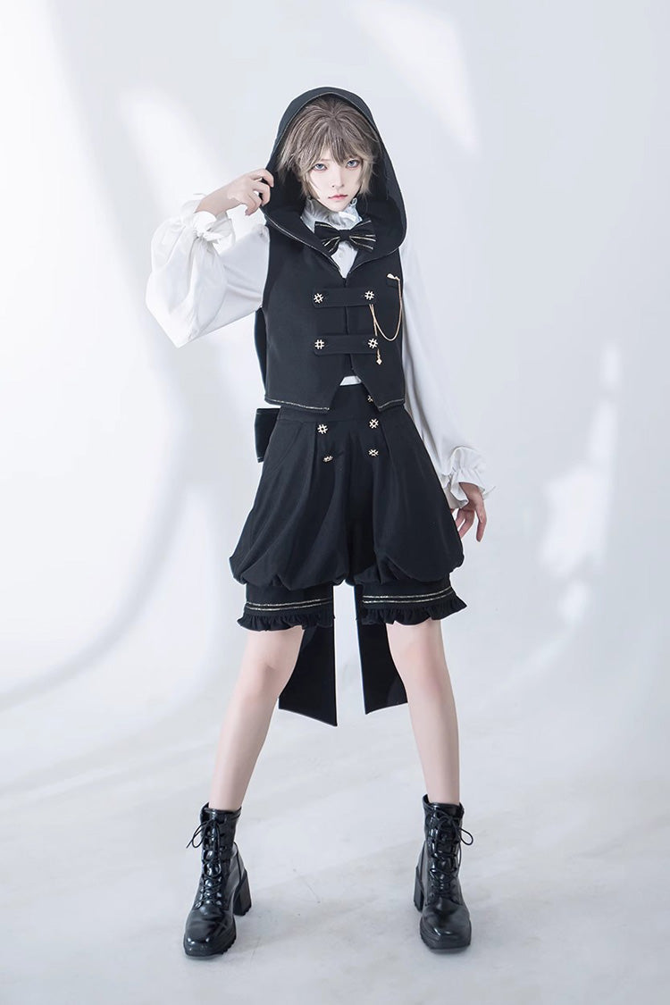 Black Anxious Rabbit Ouji Fashion Gothic Lolita Shorts